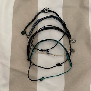 pura vida blue/ black bracelets